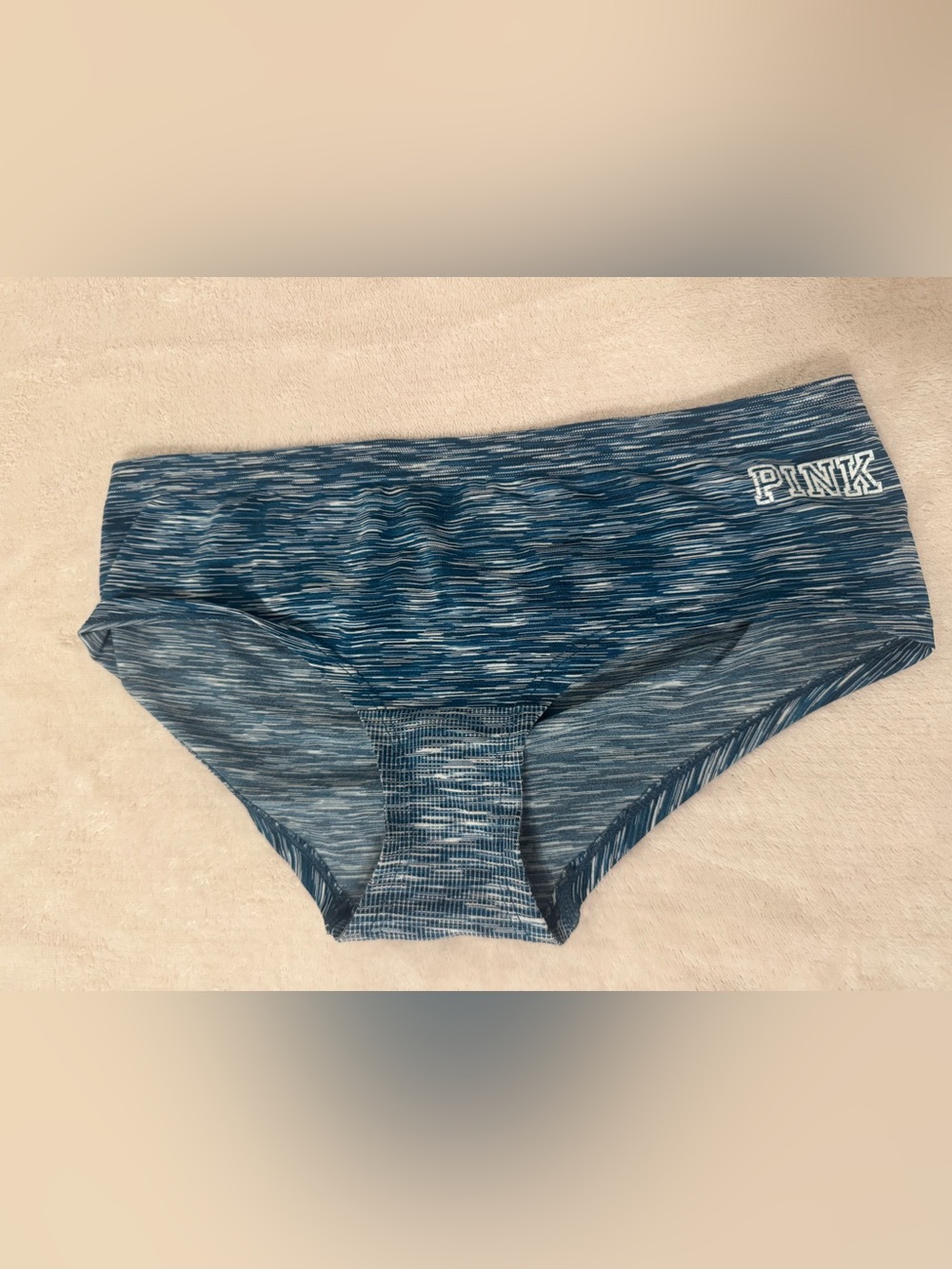 Victoria’s Secret PINK Extra Low rise Hipster Sz S Good condition! COOL BLUE!
